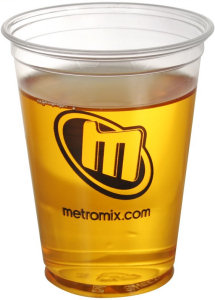 Promotional Stadium Cups: 10oz Soft Sided Clear Cups